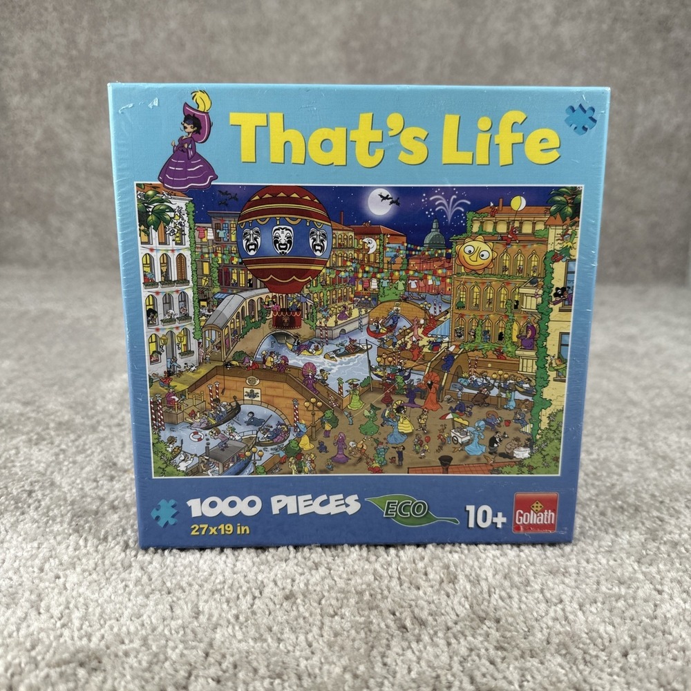Goliath That's Life Venice 1000 Piece Puzzle No.10527 New Sealed